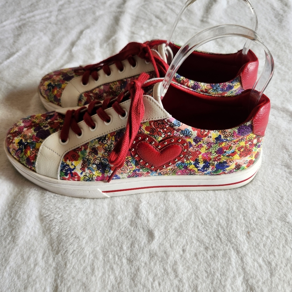 Brighton Blooms Sneakers Women's 9 - Picture 4 of 12